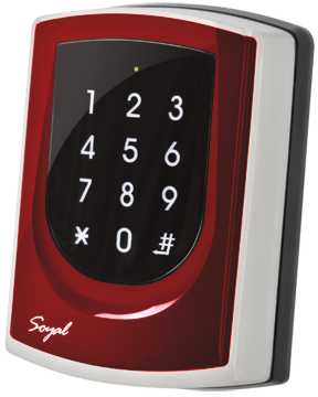 SOYAL AR-725EB-M piros , fémkeret